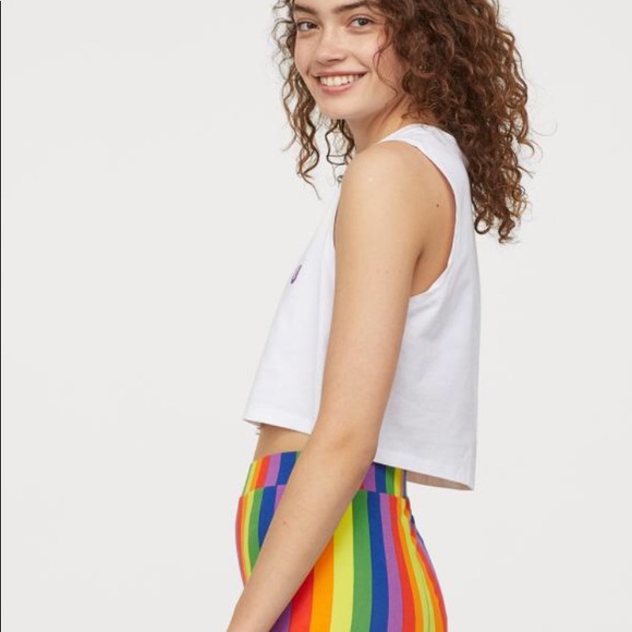 PRIDE STAY TRUE STAY YOU Rainbow Crop Top - Picture 4 of 4